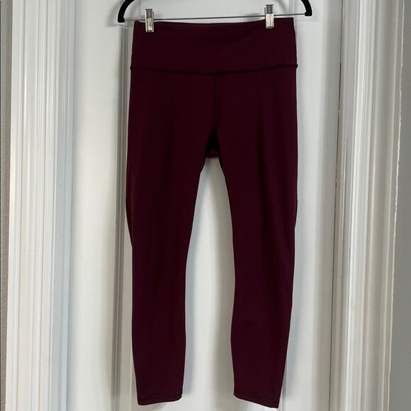 Define PowerHold® High-Waisted Legging 7/8 in Merlot Size Large - Picture 3 of 6